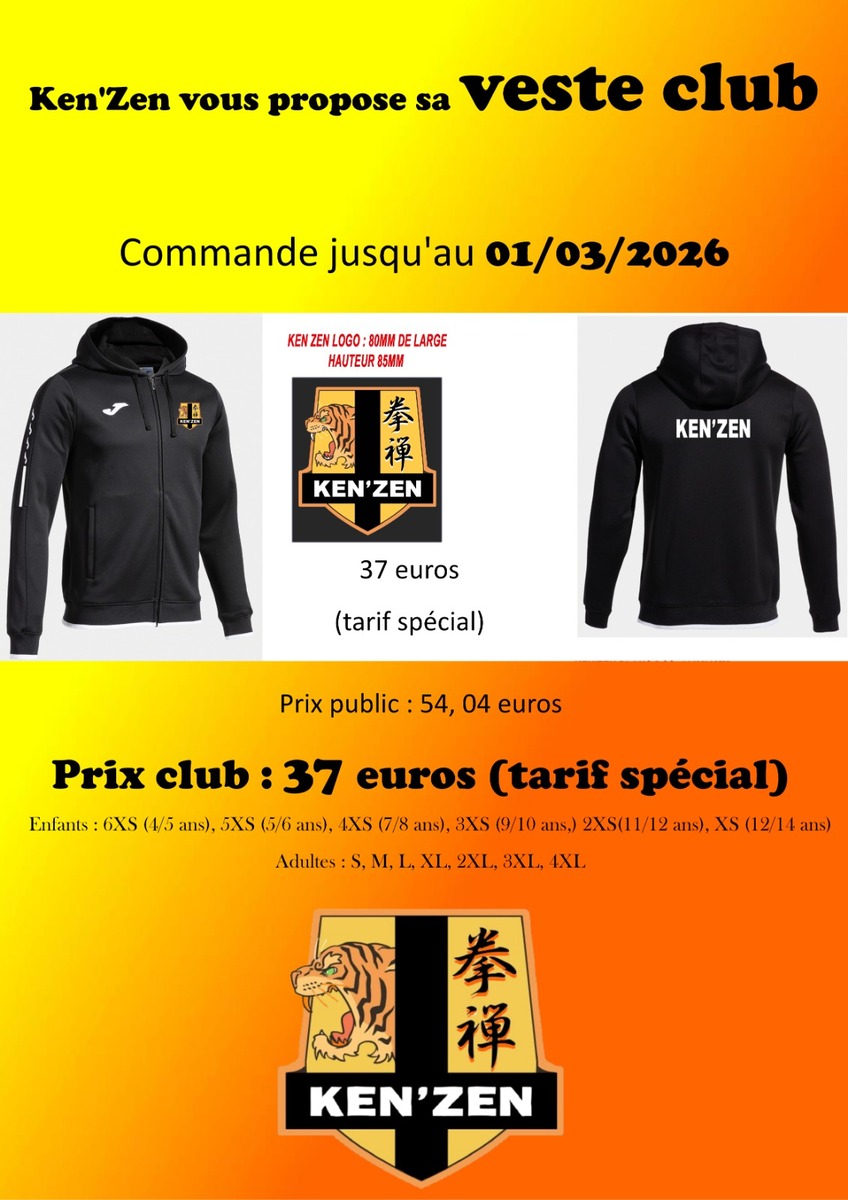 Commande veste club