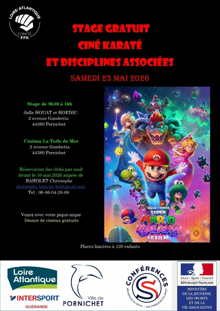 Inscription pour le ciné karaté