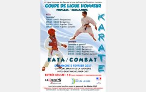 Résultat de la Coupe de ligue honneur kata et kumité