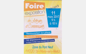 Foire exposition des artisans et commercants de SAINT PERE EN RETZ