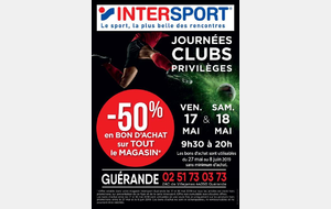 Journées privilèges INTERSPORT GUERANDE