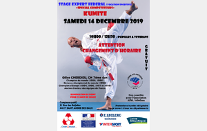 Stage de préparation kumité - samedi 14 décembre 2019