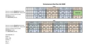 Programme des cours été