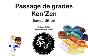 Passage de grades club