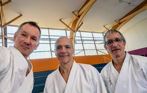 Quintin et Pascal en stage avec un expert fédéral
