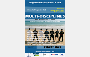 Stage multidisciplines - Présence de six licenciés Ken'Zen