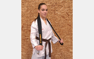 Lamya réussit l'examen départemental de la Ceinture Noire 1er dan