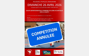Annulation de la coupe départementale combinée (26/04/2026)