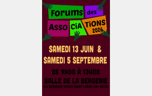 RENDEZ-VOUS AU FORUM DES ASSOCIATIONS !
