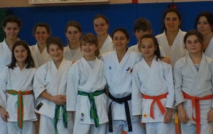 Stage de la commission féminine avec Laetitia GUESNEL, double championne du monde kata en équipe.