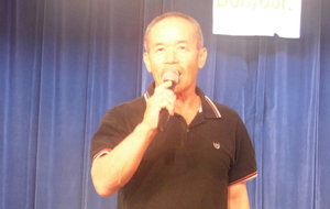 Senseï Asaï Saburo, champion du Japon en kumité et en kata équipe.
