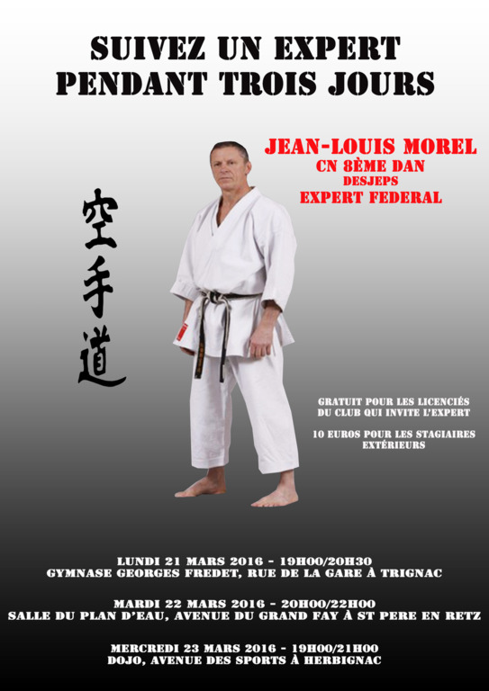 Stage JL MOREL à ST PERE EN RETZ Ken'Zen
