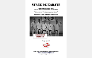 Stage club , Fabrice BOSCH, CN 5ème dan
