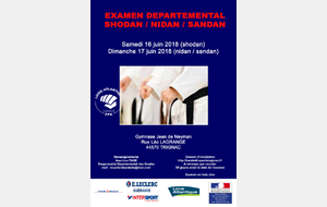 Examen départemental du Shodan (CN 1er dan)