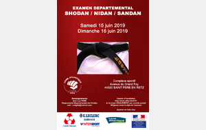 Examen départemental Shodan / Nidan / Sandan