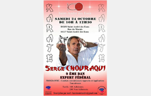 Stage club : Serge CHOURAQUI, CN 9ème dan