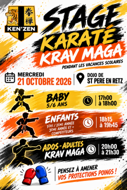 Stage vacances - karaté/krav maga