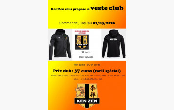 Commande veste club