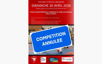 Annulation de la coupe départementale combinée (26/04/2026)