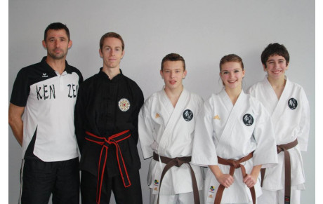 3 Nouvelles ceintures noires au club.