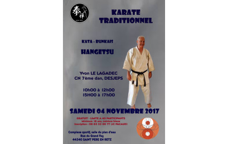 Stage avec Yvon LE LAGADEC, CN 7ème dan