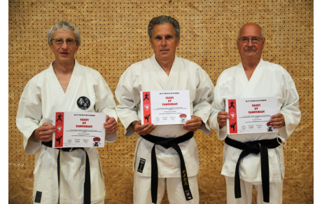 4 licenciés Ken'Zen ont reçu l'attestation &quot;SAGES ET SAMOURAIS 2018&quot;