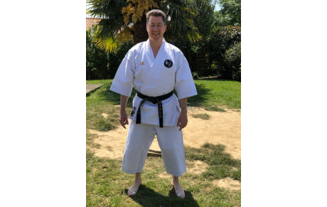 Fabrice réussit l'examen de la ceinture noire 4ème dan