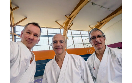 Quintin et Pascal en stage avec un expert fédéral