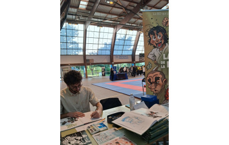 Romain en dédicace avec le CDK 91