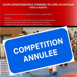 Annulation de la coupe départementale combinée (26/04/2026)