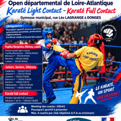 Open départemental karaté light contact